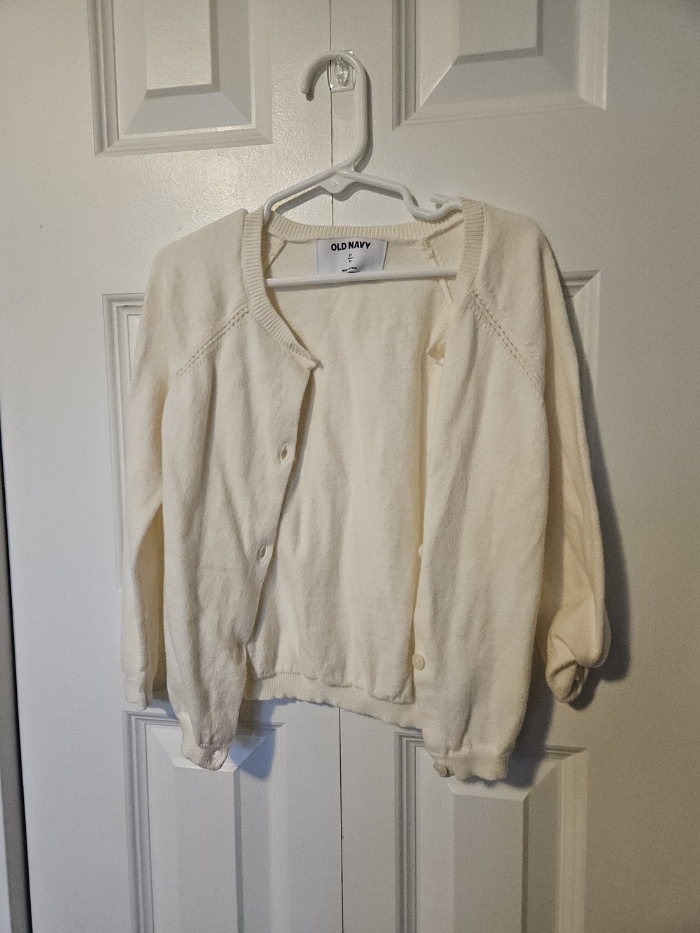 Old Navy Cream Knit Crewneck Sweater